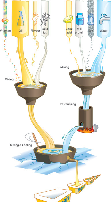 The Production Of Margarine infographic about infographic, infografik, nice